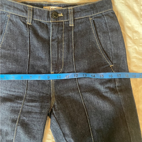 Alex Mill denim jeans high waisted size 2 28” waist wide leg workwear - Picture 11 of 12